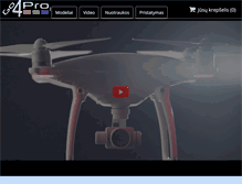 Tablet Screenshot of go4pro.lt